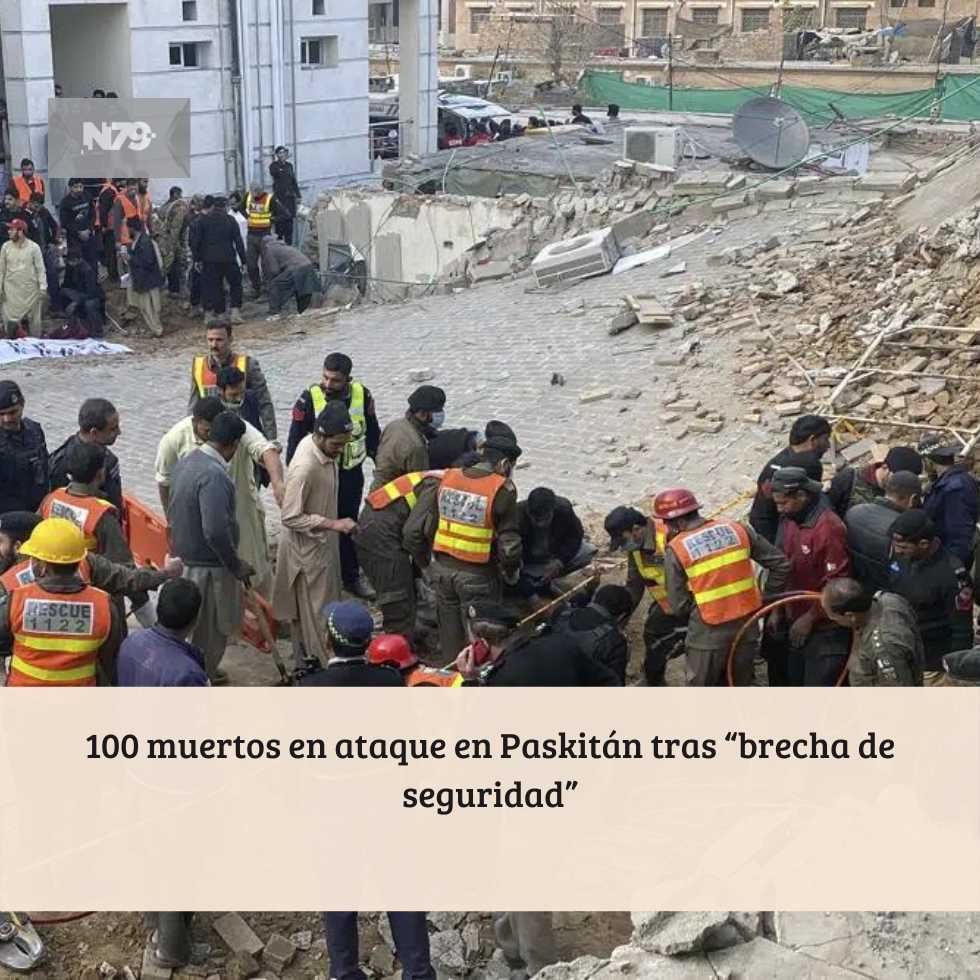 100 muertos en ataque en Paskitán tras “brecha de seguridad”
