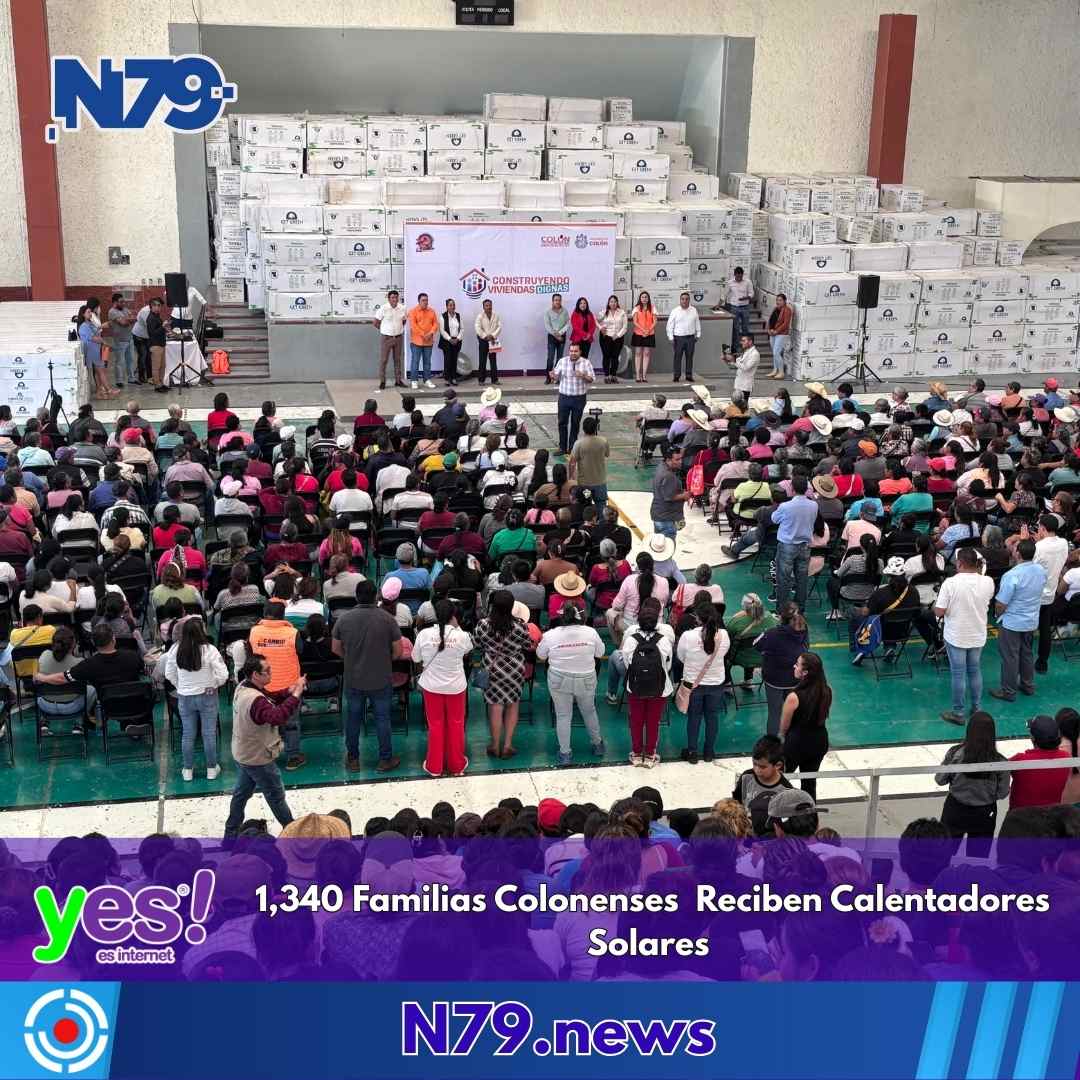 1,340 Familias Colonenses Reciben Calentadores Solares