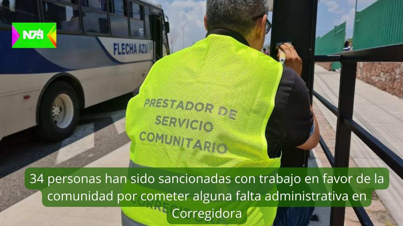 34 personas han sido sancionadas con trabajo en favor de la comunidad por cometer alguna falta administrativa en Corregidora
