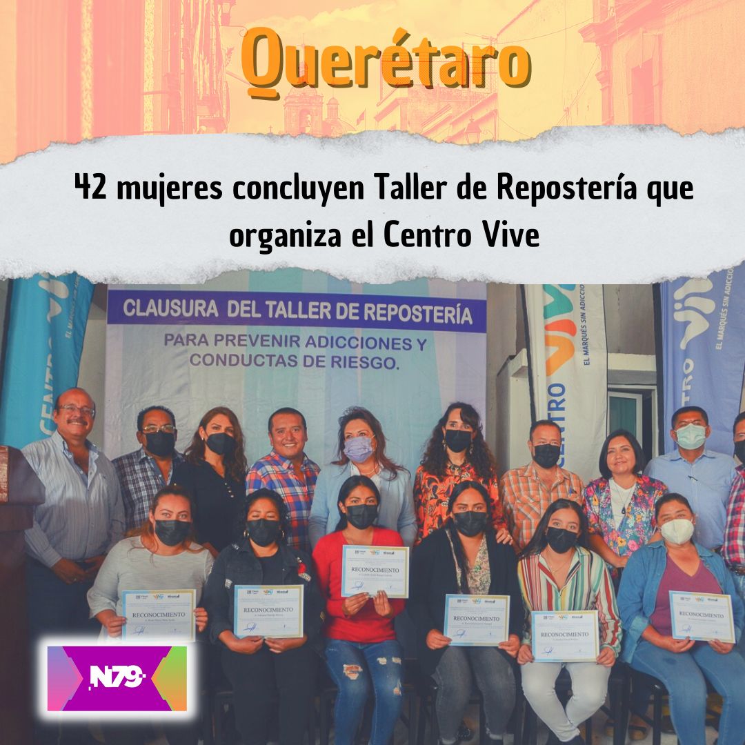 42 mujeres concluyen Taller de Repostería que organiza el Centro Vive