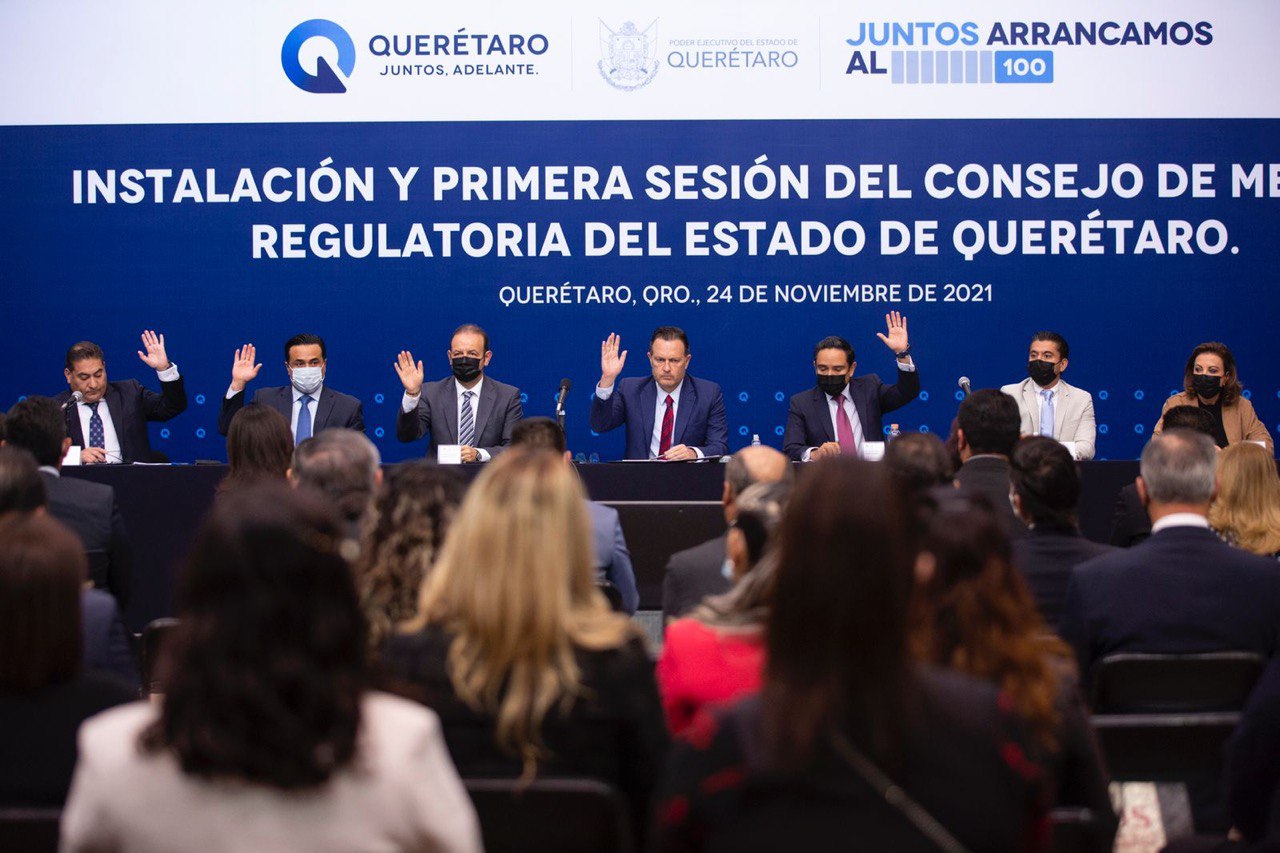 Encabeza Mauricio Kuri Primera Sesión del Consejo de Mejora Regulatoria del Estado de Querétaro