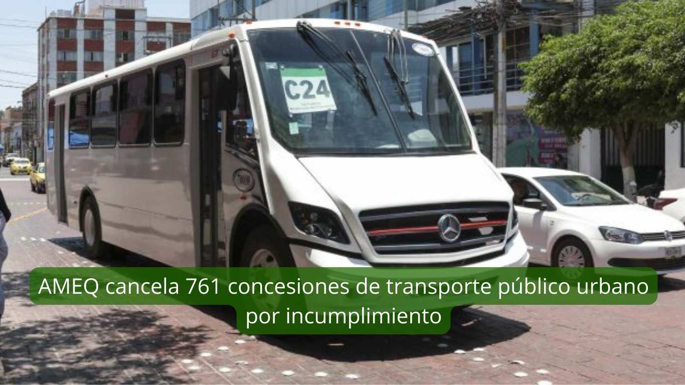 AMEQ cancela 761 concesiones de transporte público urbano por incumplimiento