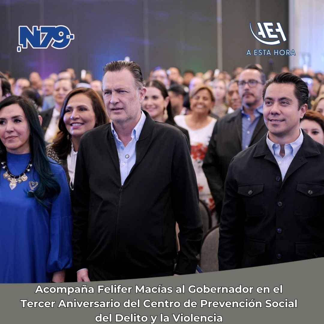 Acompaña Felifer Macías al Gobernador en el Tercer Aniversario del Centro de Prevención Social del Delito y la Violencia