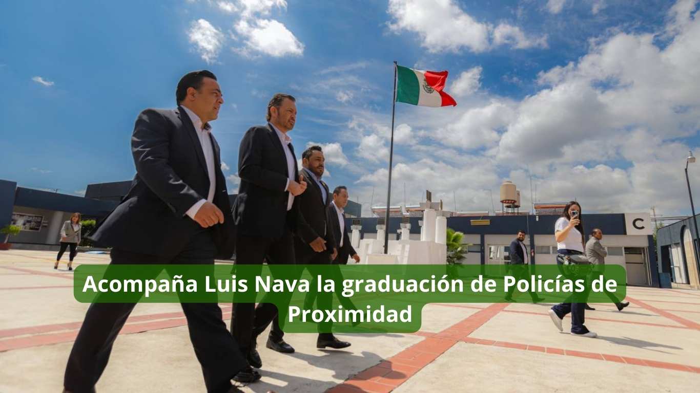 Acompaña Luis Nava la graduación de Policías de Proximidad