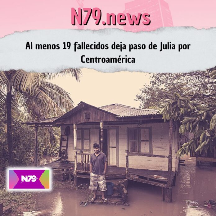 Al menos 19 fallecidos deja paso de Julia por Centroamérica
