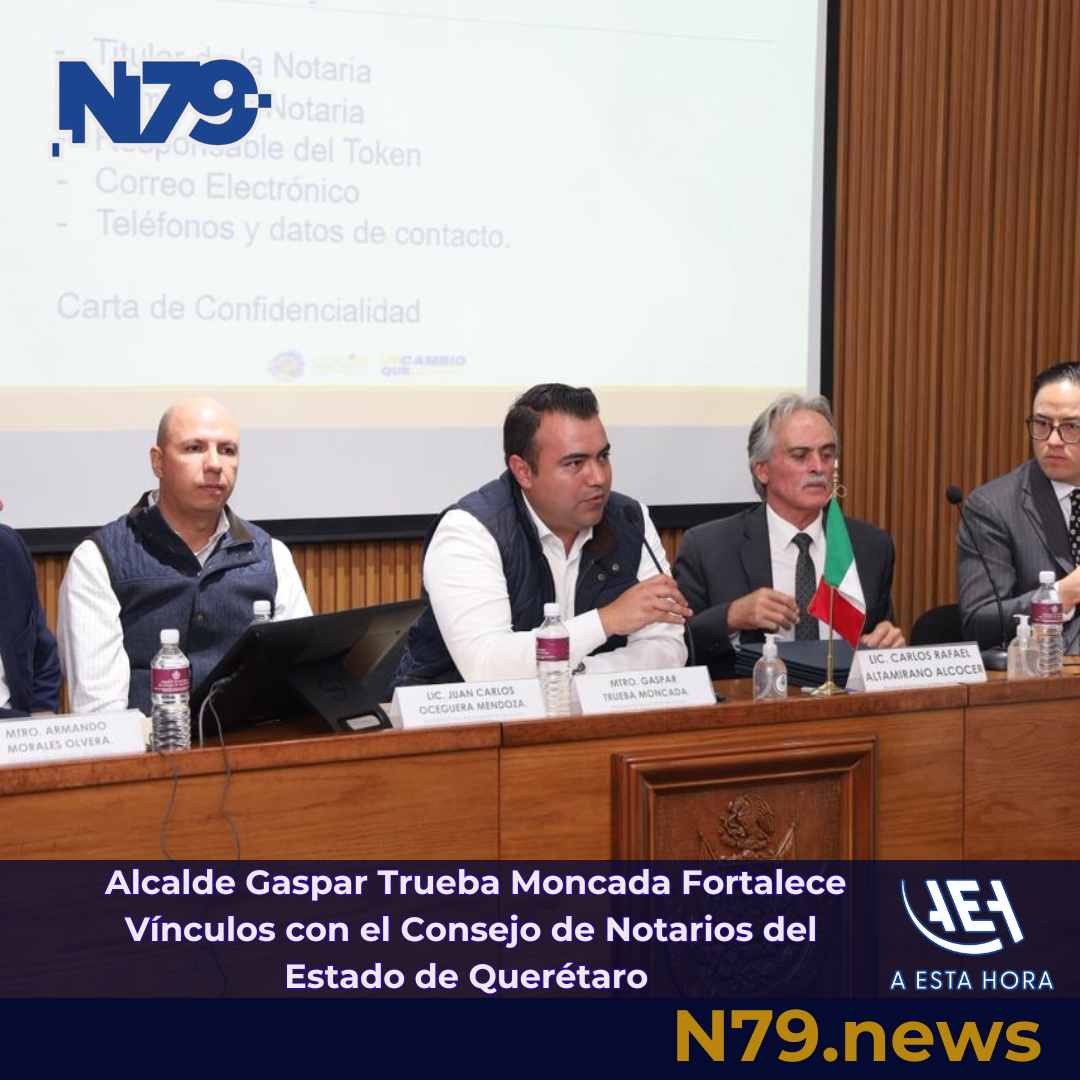 Alcalde Gaspar Trueba Moncada Fortalece Vínculos con el Consejo de Notarios del Estado de Querétaro