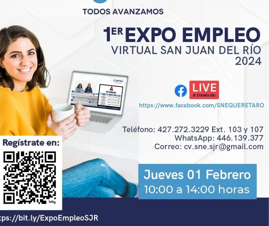 Alistan Expo Empleo Virtual en San Juan del Río