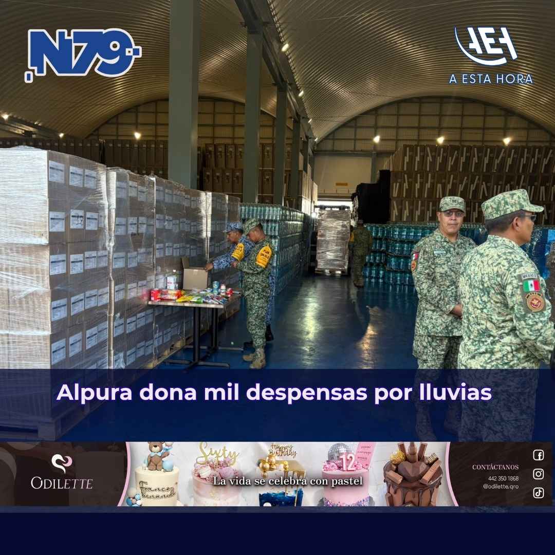 Alpura dona mil despensas por lluvias