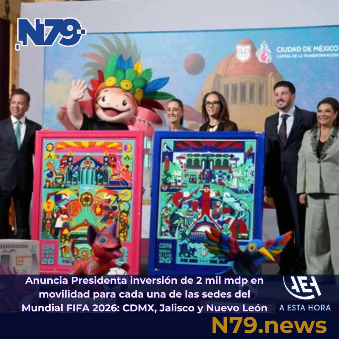 Anuncia Presidenta inversión de 2 mil mdp en movilidad para cada una de las sedes del M