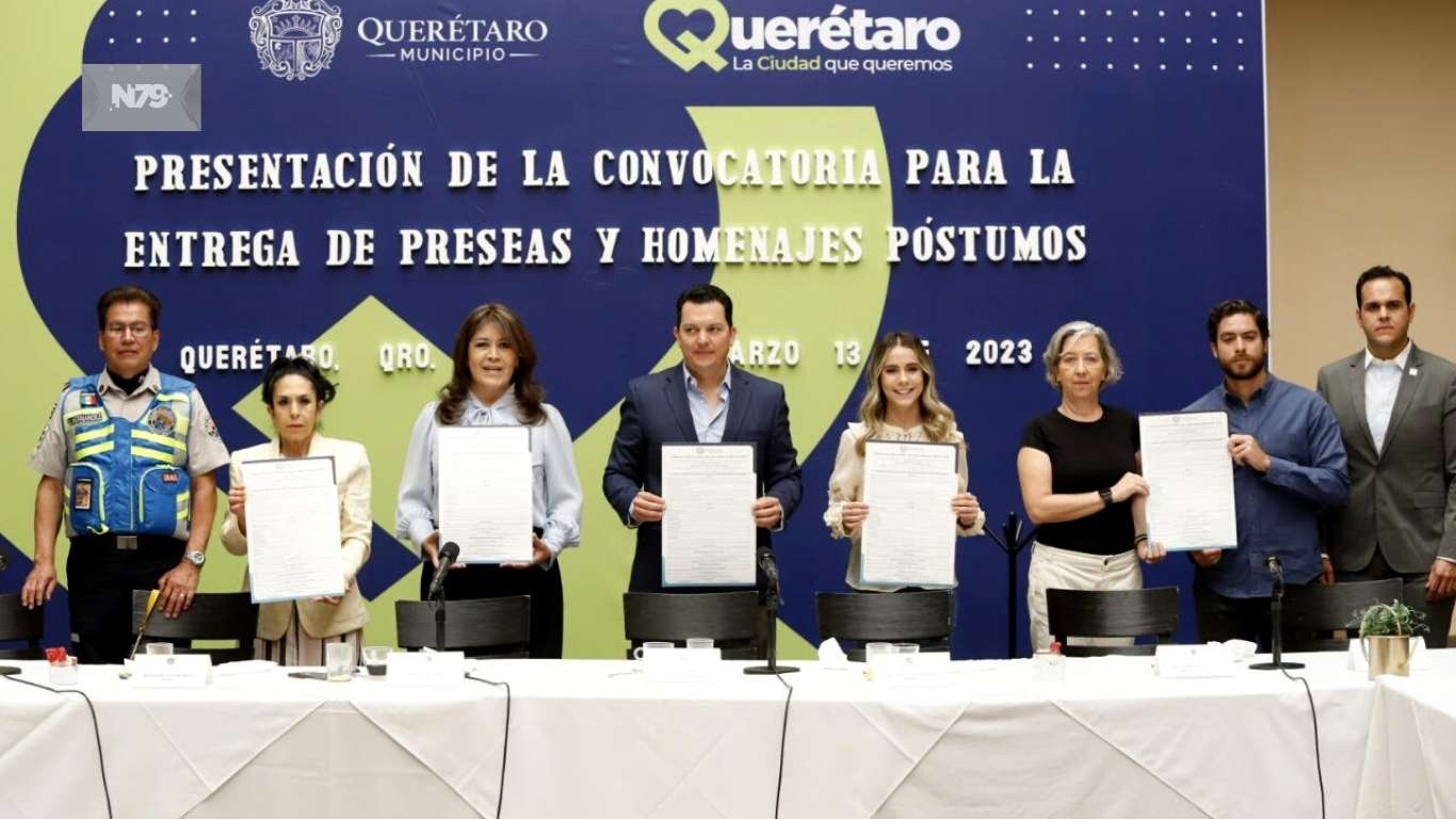 Anuncia el Ayuntamiento de Querétaro la convocatoria para la Entrega de Preseas y Homenajes Póstumos