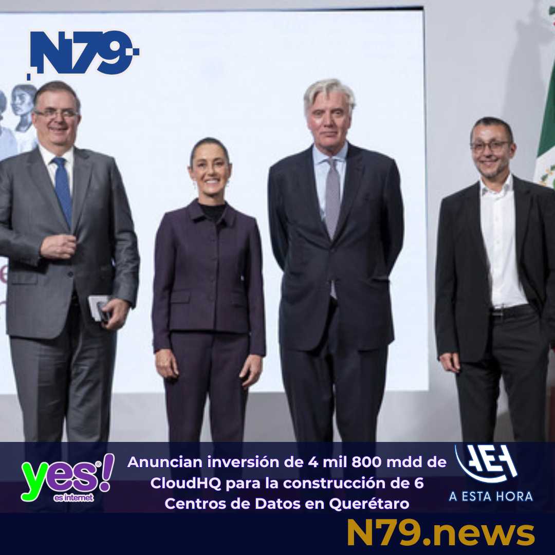 Anuncian inversión de 4 mil 800 mdd de CloudHQ para la construcción de 6 Centros de Datos en Querétaro