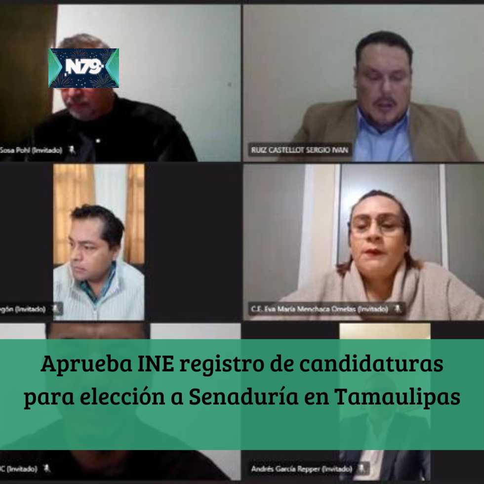 Aprueba INE registro de candidaturas para elección a Senaduría en Tamaulipas
