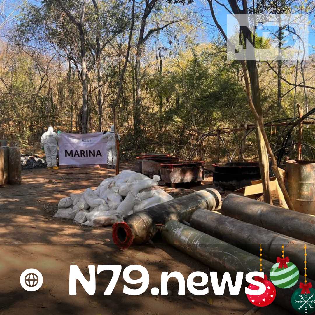 Armada de México en coordinación con la FGR neutralizó un laboratorio clandestino en el estado de Sinaloa