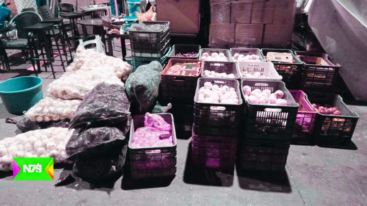 Aseguramiento de mercancía en nuevo operativo en la Central de Abastos
