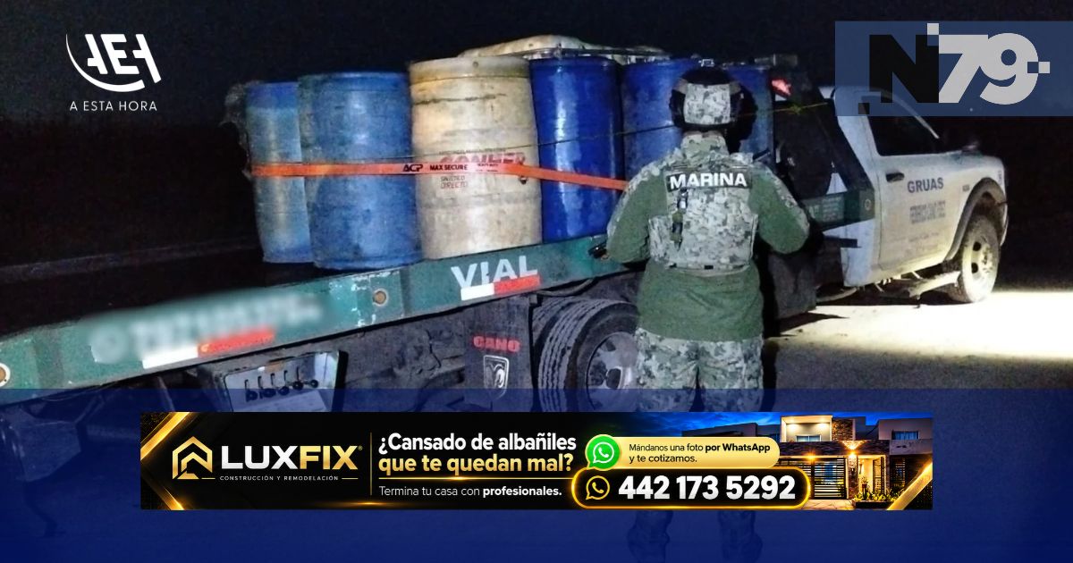 Aseguran 7 mil litros de hidrocarburo