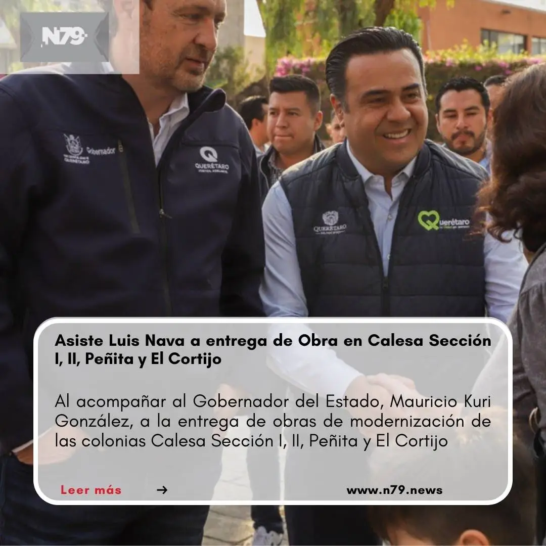 Asiste Luis Nava a entrega de Obra en Calesa
