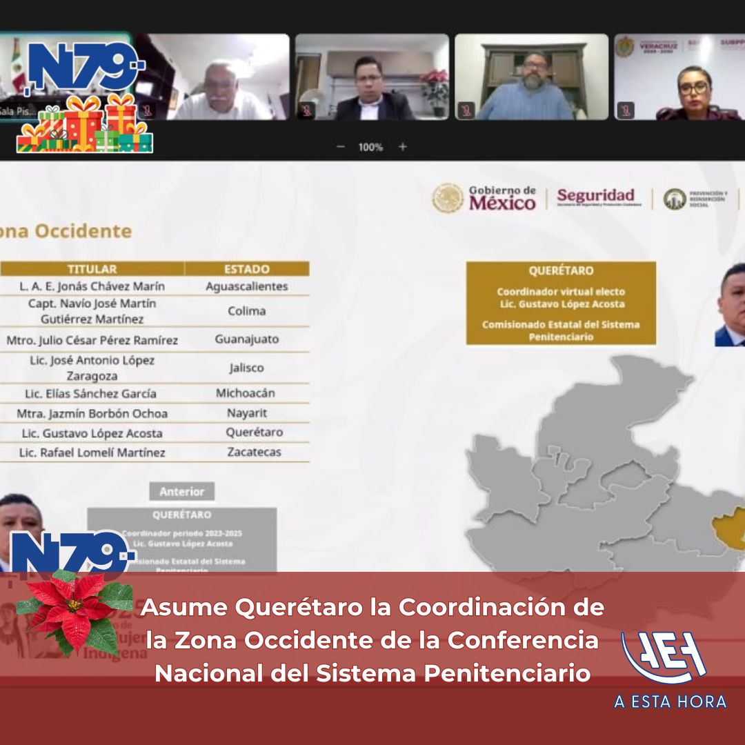 Asume Querétaro la Coordinación de la Zona Occidente de la Conferencia Nacional del Sistema Penitenciario