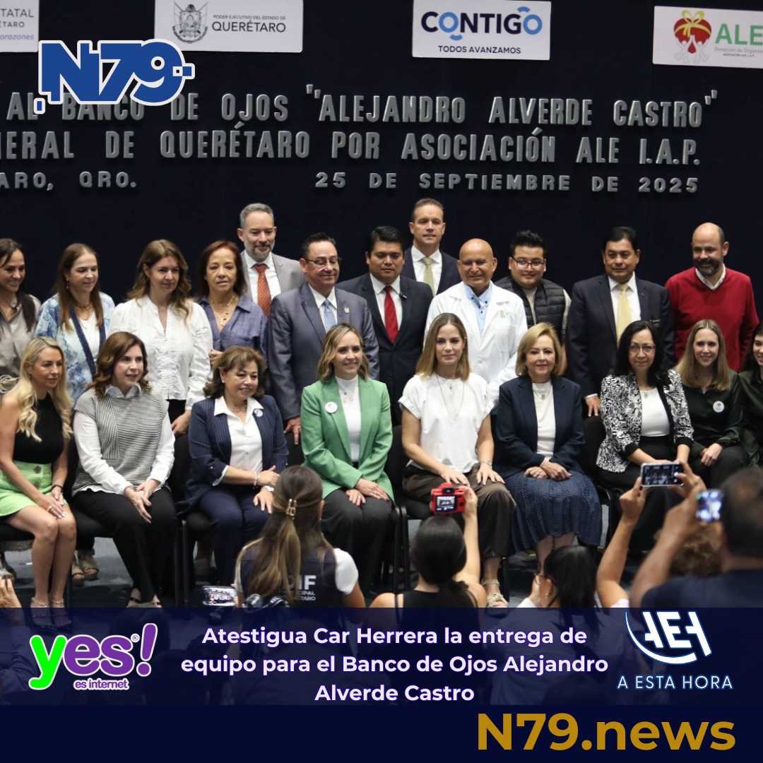 Atestigua Car Herrera la entrega de equipo para el Banco de Ojos Alejandro Alverde Castro