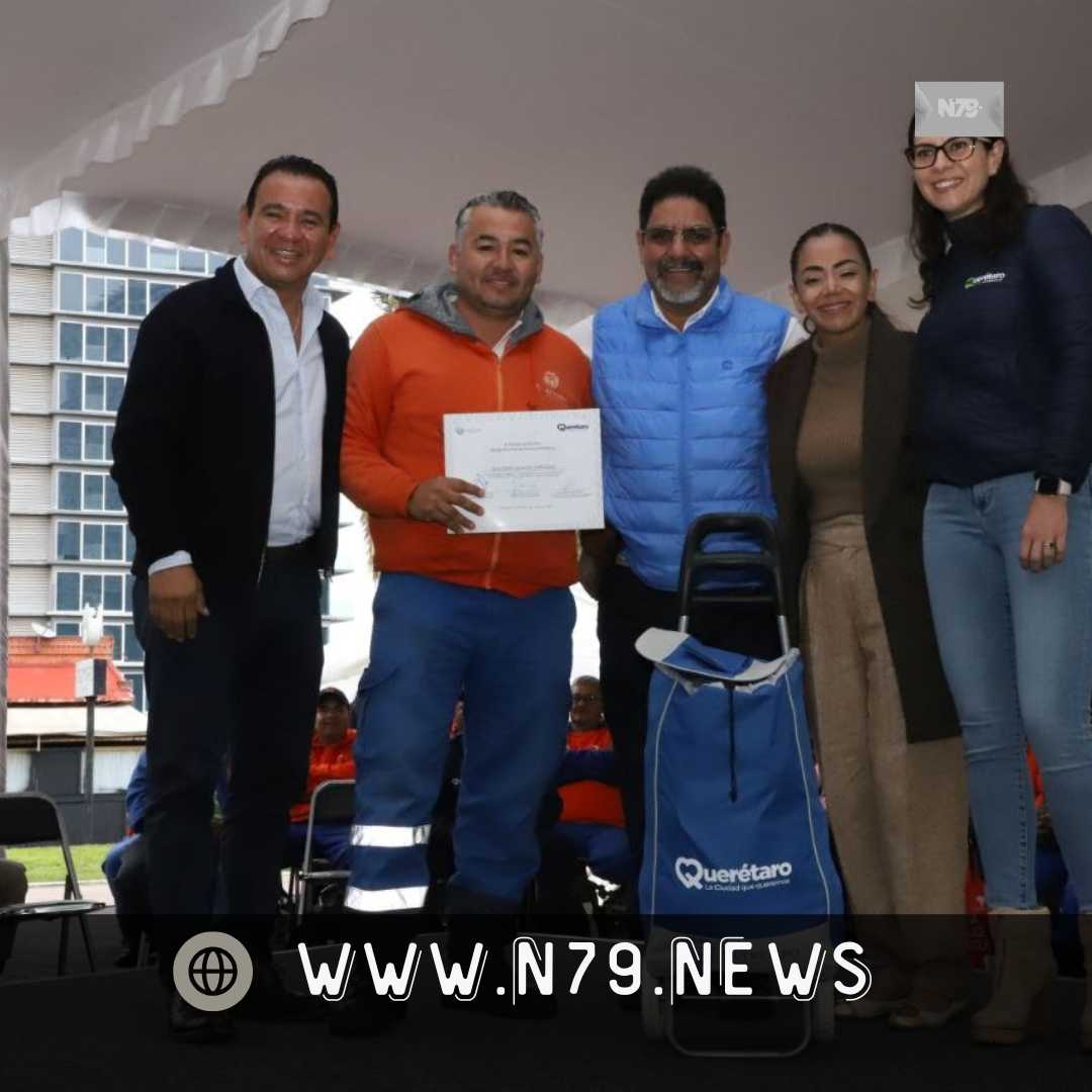 Autoridades entregan incentivos a trabajadores operativos del Municipio de Querétaro