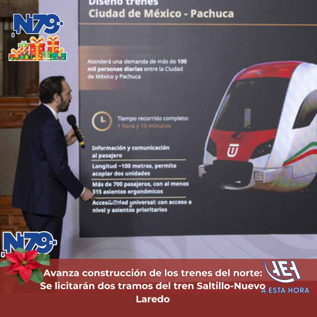 Avanza construcción de los trenes del norteSe licitarán dos tramos del tren Saltillo-Nuevo Laredo