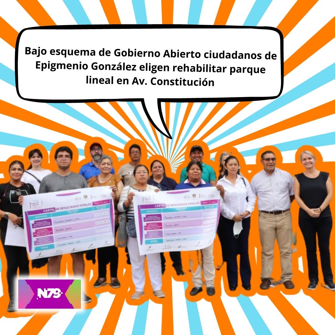 Bajo esquema de Gobierno Abierto ciudadanos de Epigmenio González eligen rehabilitar parque lineal en Av. Constitución