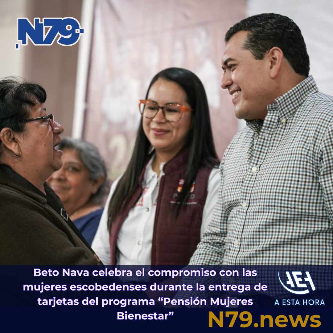 Beto Nava celebra el compromiso con las mujeres escobedenses durante la entrega de tarjetas del prog