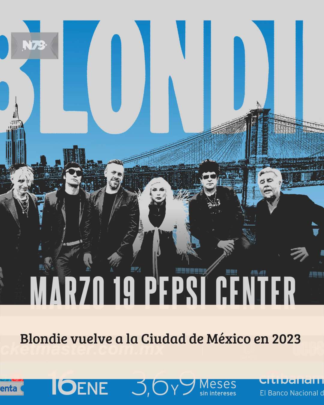 Blondie vuelve a la Ciudad de México en 2023