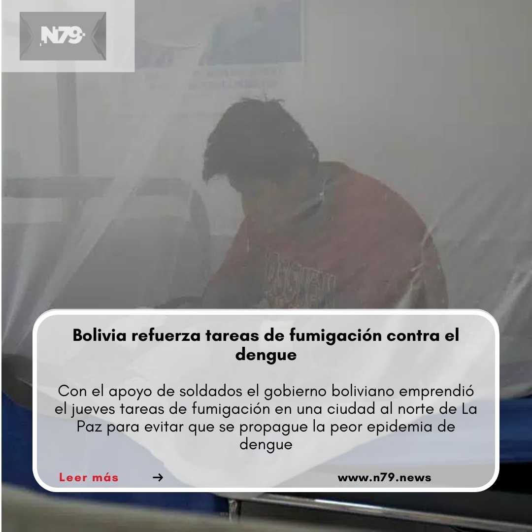 Bolivia refuerza tareas de fumigación contra el dengue