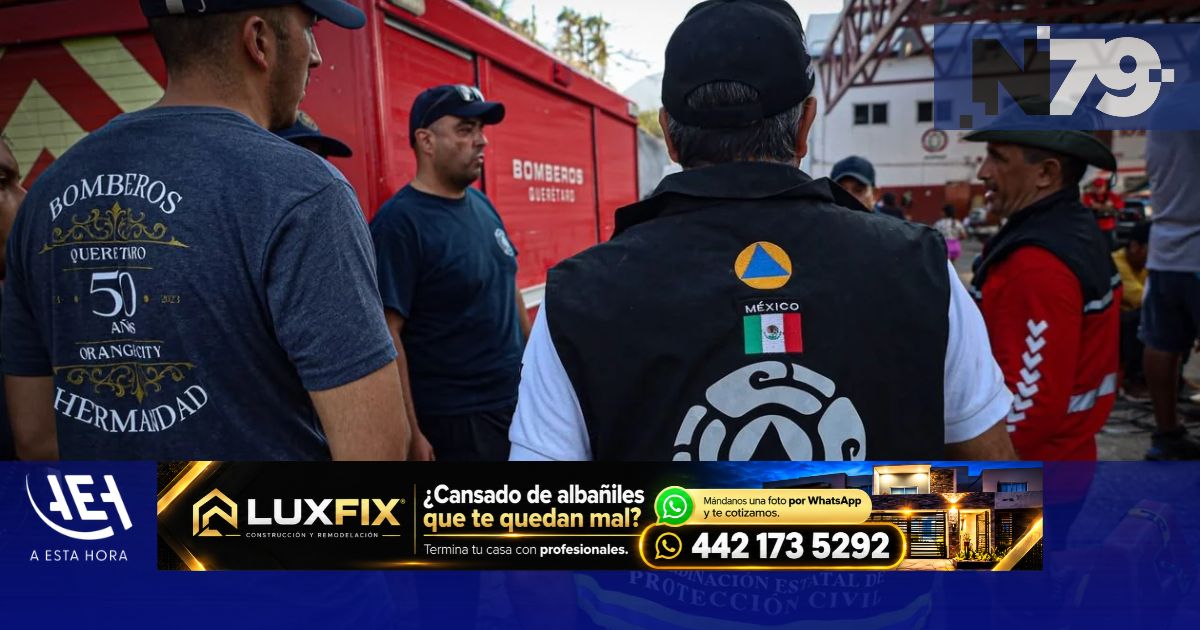 Bomberos Querétaro recuerda rescates tras huracán Otis