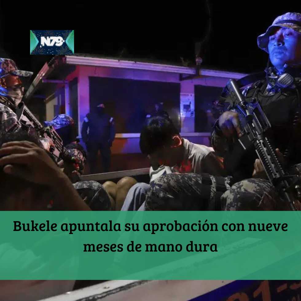 Bukele apuntala su aprobación con nueve meses de mano dura