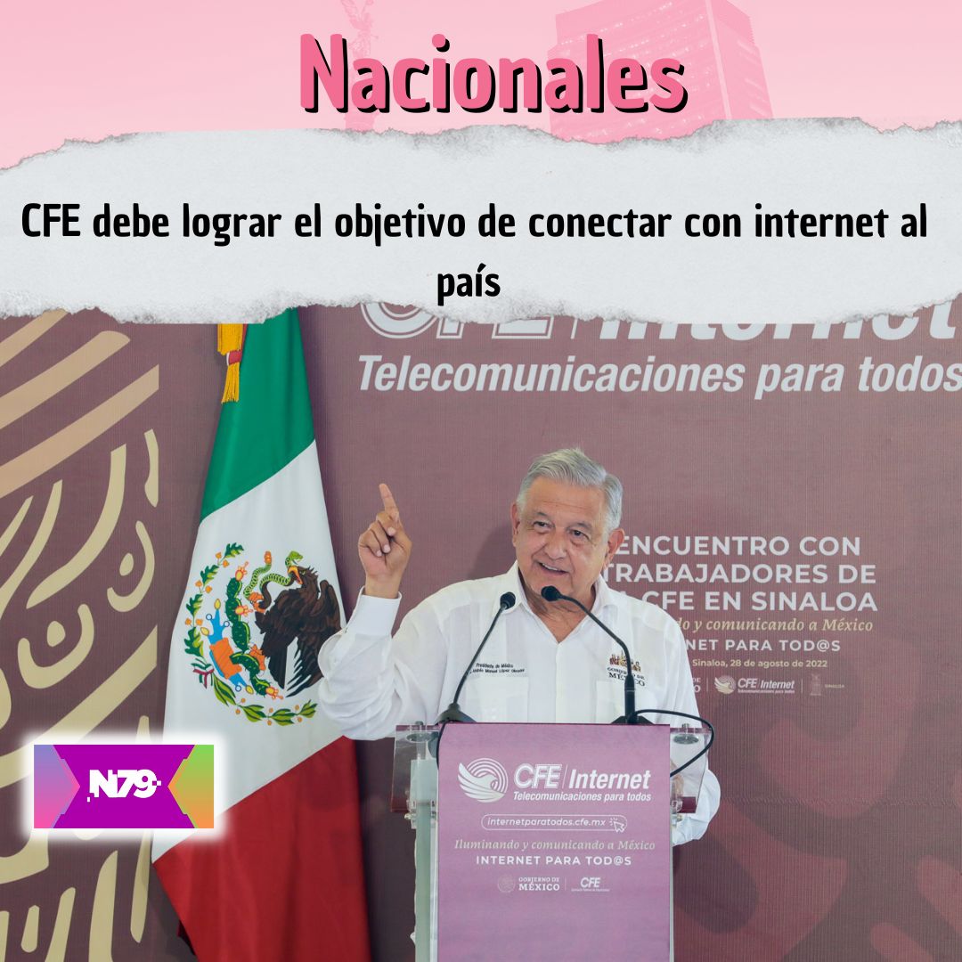 CFE debe lograr el objetivo de conectar con internet al país