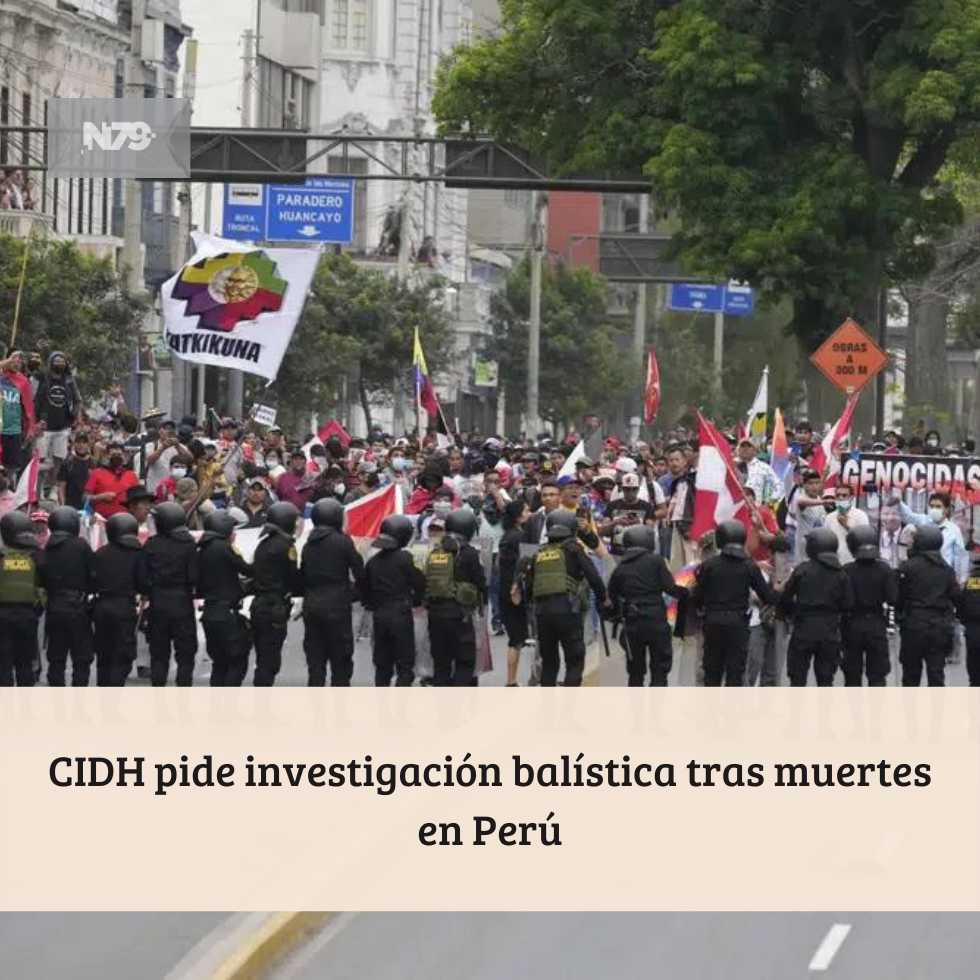 CIDH pide investigación balística tras muertes en Perú