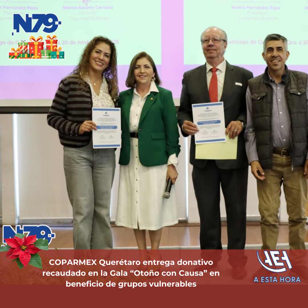 COPARMEX Querétaro entrega donativo recaudado en la Gala