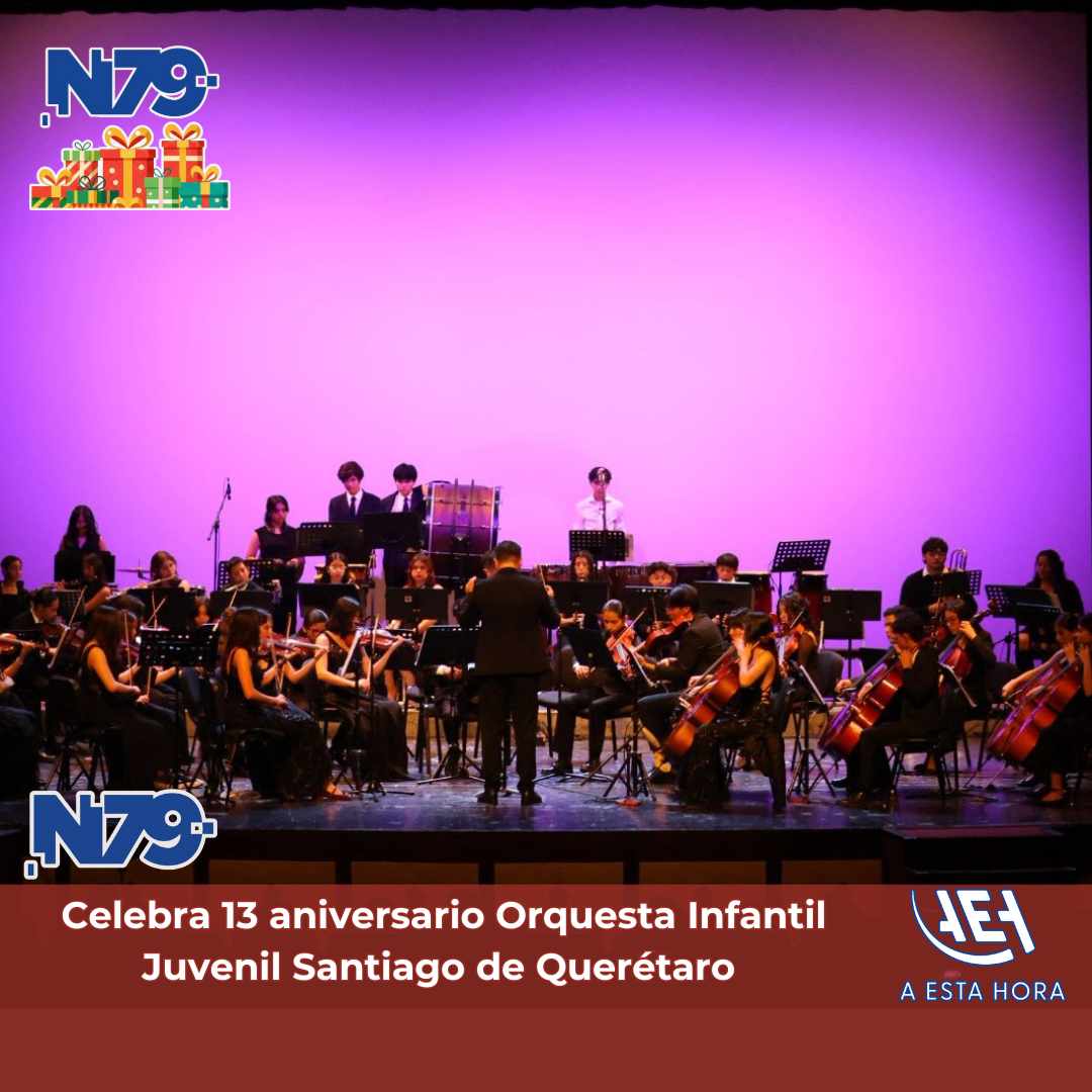 Celebra 13 aniversario Orquesta Infantil Juvenil Santiago de Querétaro