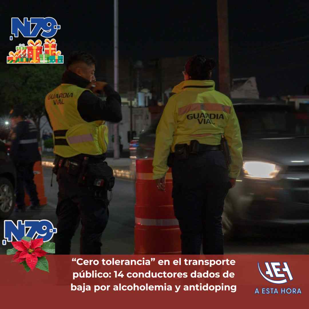 “Cero tolerancia” en el transporte público4 conductores dados de baja por alcoholemia y antidoping