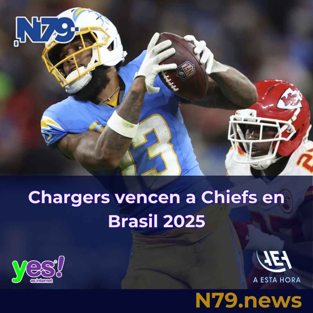 Chargers vencen a Chiefs en Brasil 2025