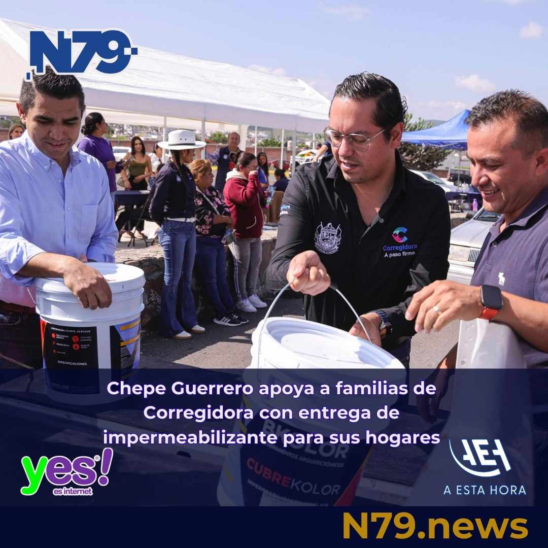Chepe Guerrero apoya a familias de Corregidora con entrega de impermeabilizante para sus hogares