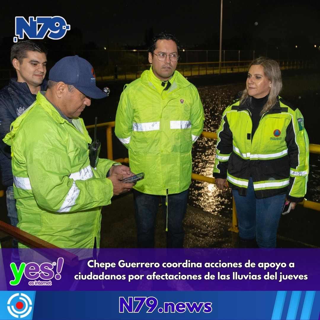 Chepe Guerrero coordina acciones de apoyo a ciudadanos por afectaciones de las lluvias del jueves