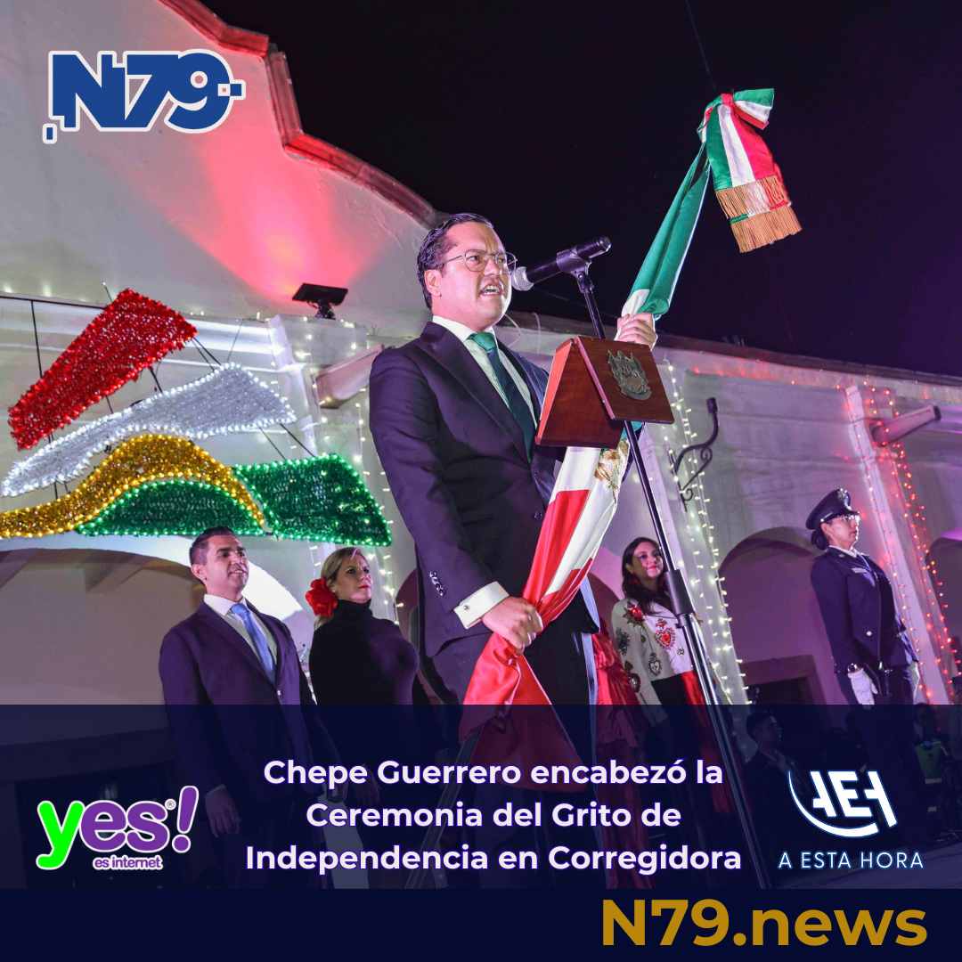 Chepe Guerrero encabezó la Ceremonia del Grito de Independencia en Corregidora