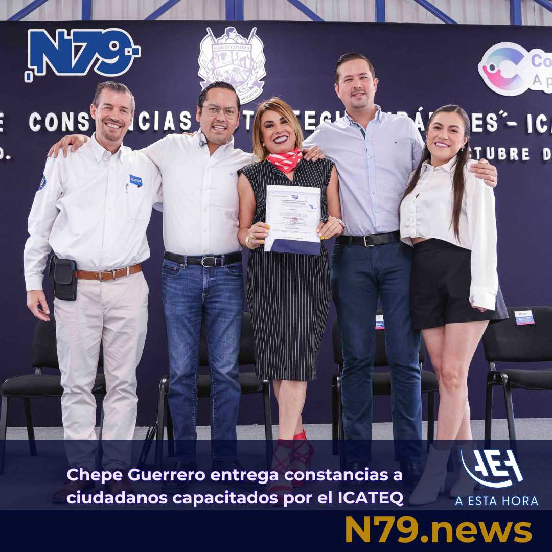 Chepe Guerrero entrega constancias a ciudadanos capacitado