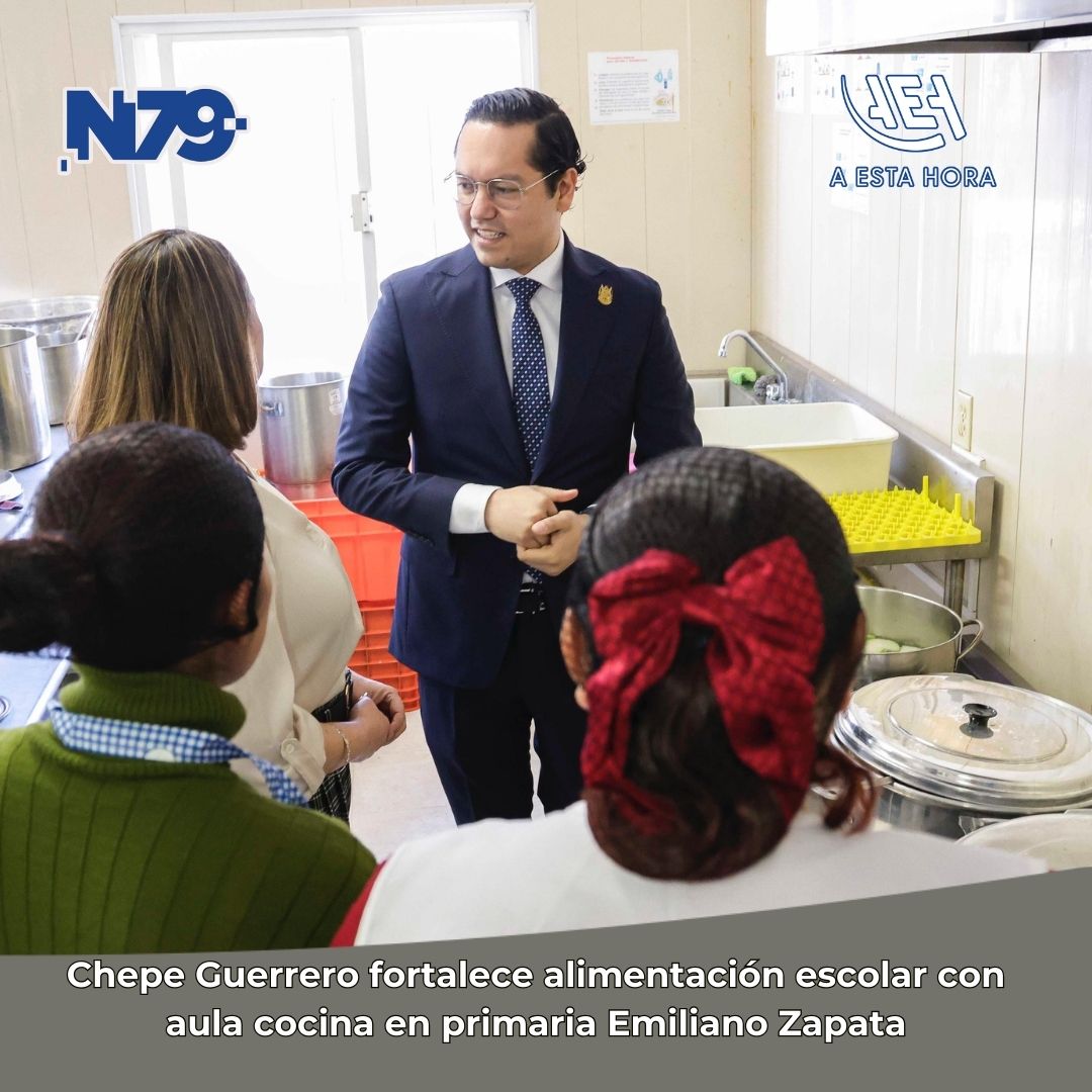 Chepe Guerrero fortalece alimentación escolar con aula cocina e