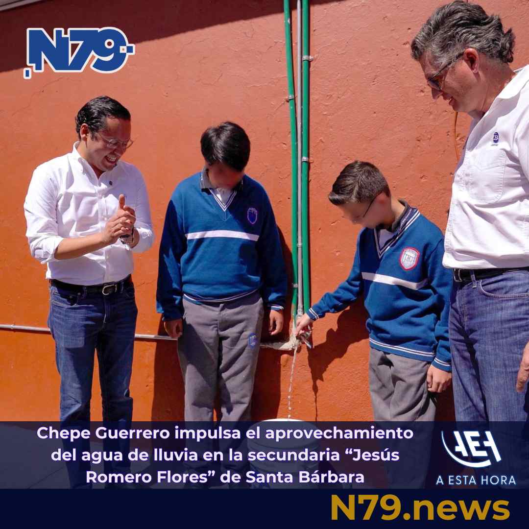 Chepe Guerrero impulsa el aprovechamiento del agua de lluvia en la secundaria