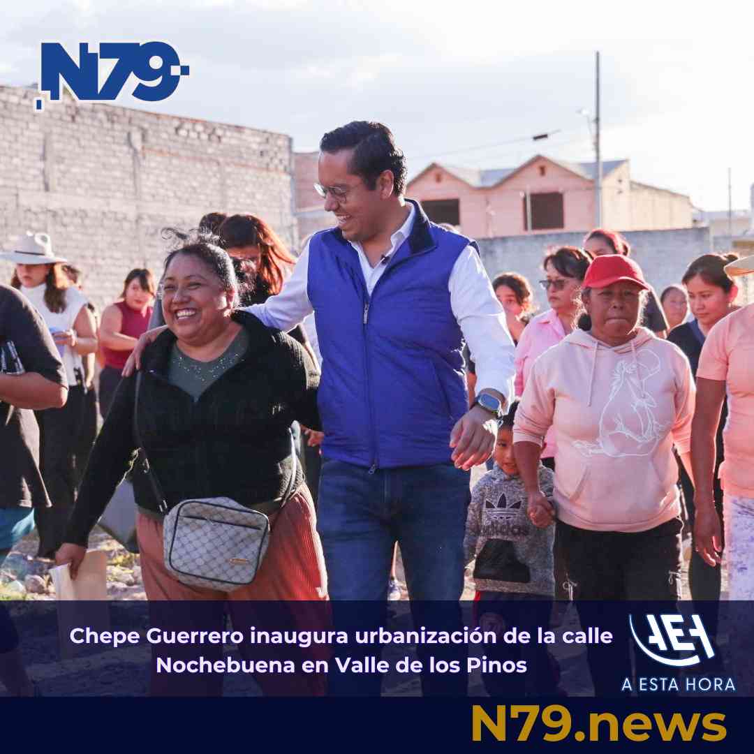 Chepe Guerrero inaugura urbanización de la calle Nochebuena en Valle de los Pinos