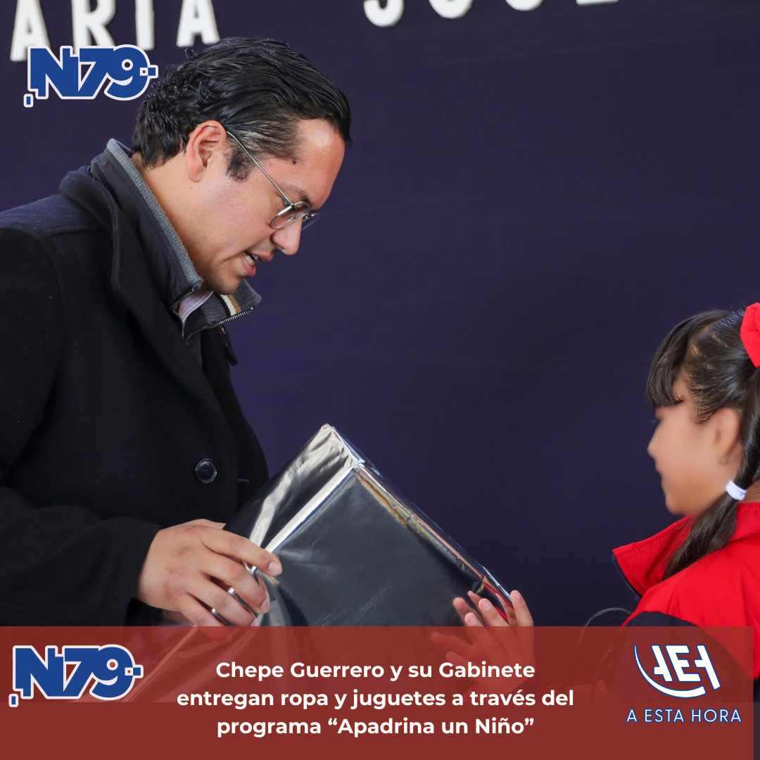 Chepe Guerrero y su Gabinete entregan ropa y juguetes a través del programa “Apadrina un Niño”