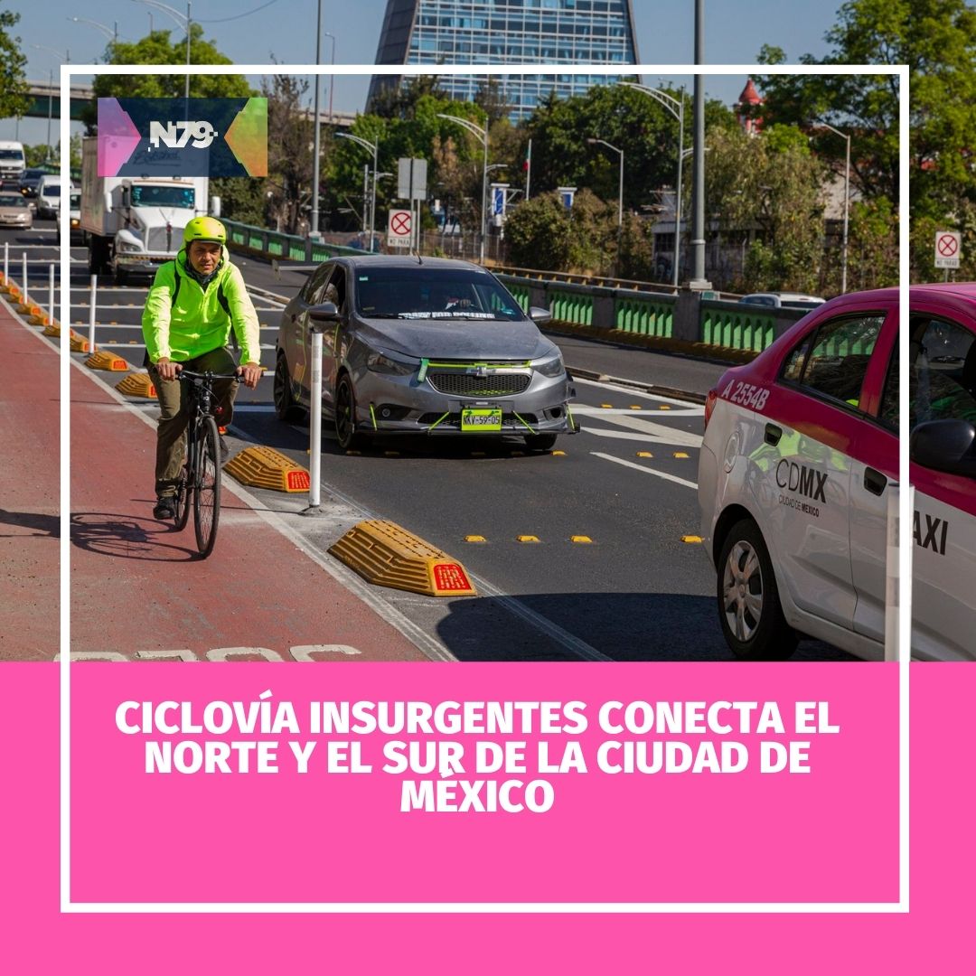 Ciclovía Insurgentes conecta el norte y el sur de la Ciudad de México