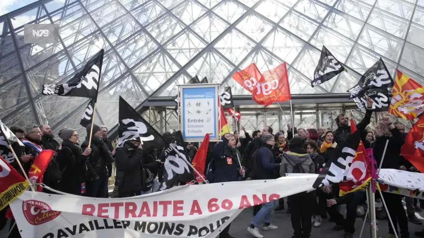Cierra el Louvre en protesta contra reforma a las pensiones