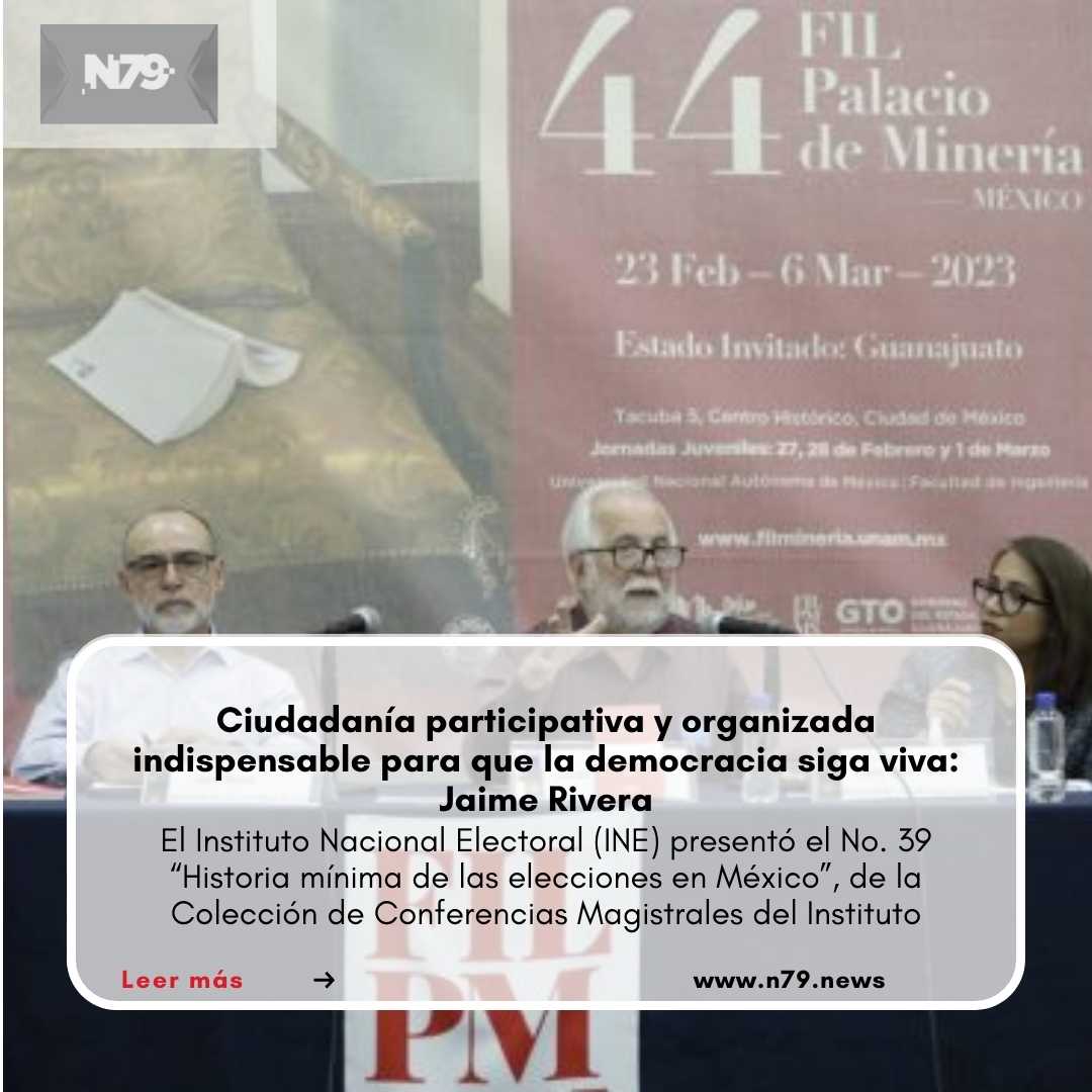 Ciudadanía participativa y organizada indispensable para que la democracia siga viva: Jaime Rivera