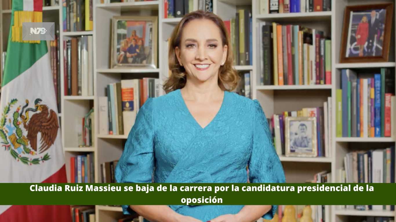 Claudia Ruiz Massieu se baja de la carrera por la candidatura presidencial de la oposición