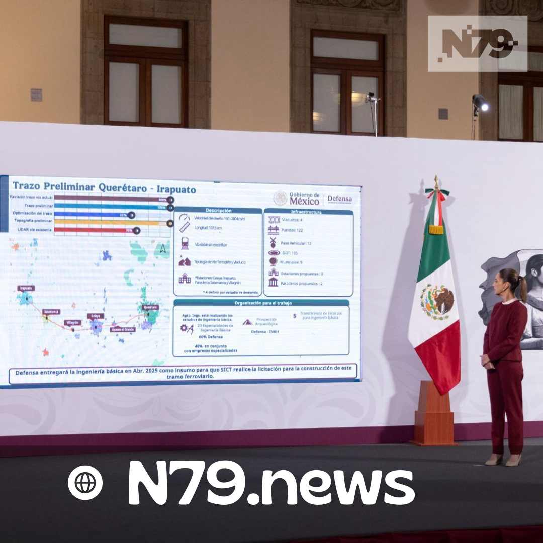 Claudia Sheinbaum Pardo anunció que este año inician las obras del tren de pasajeros