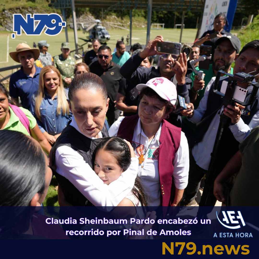 Claudia Sheinbaum Pardo encabezó un recorrido por Pinal de Amoles